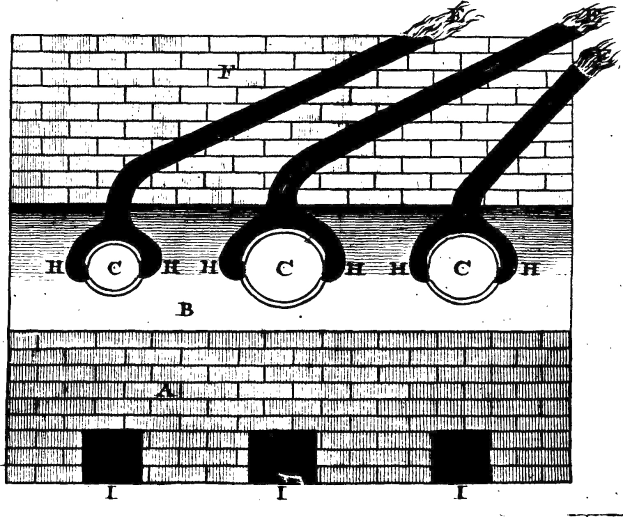 Schwarze und weiße Zeichnung einer Ziegelwand mit einem Feuerhydranten-Diagramm und dem Wort 'elektrolytisch' unten.