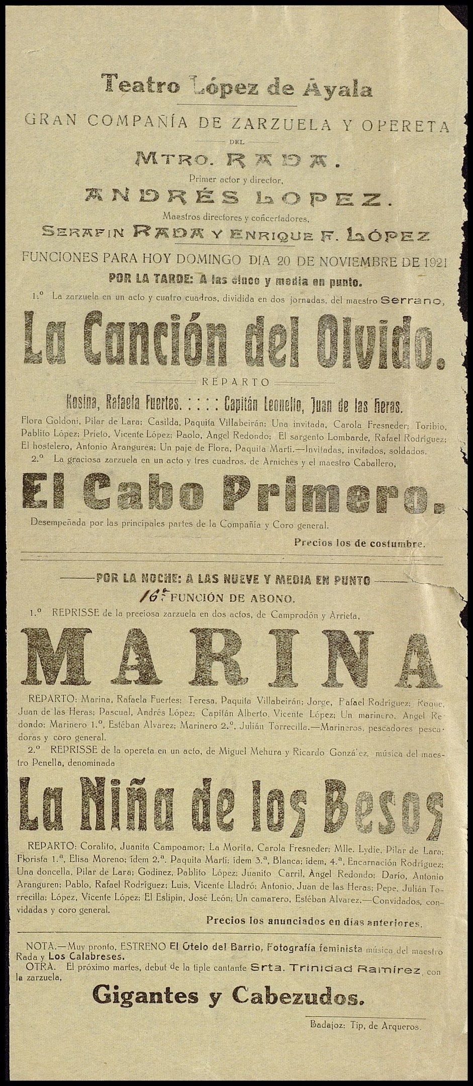 Schwarze und weiße Zeitungsanzeige, die ein Konzert in San Francisco, Kalifornien, ankündigt, mit Text, der das Ereignis beschreibt.
