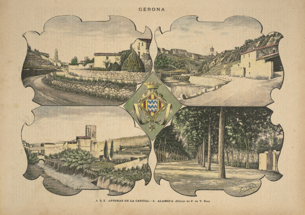 Ein Buchumschlag mit einer Stadtansicht-Illustration, die hohe Gebäude, üppige grüne Bäume, ein gekröntes Wappen-Logo und Text zeigt.
