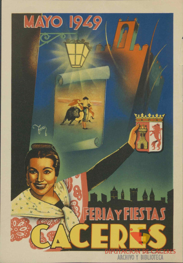 Plakat für ein Festival in Mexiko mit einer Frau mit menschlichem Gesicht und Text mit Festivalinformationen